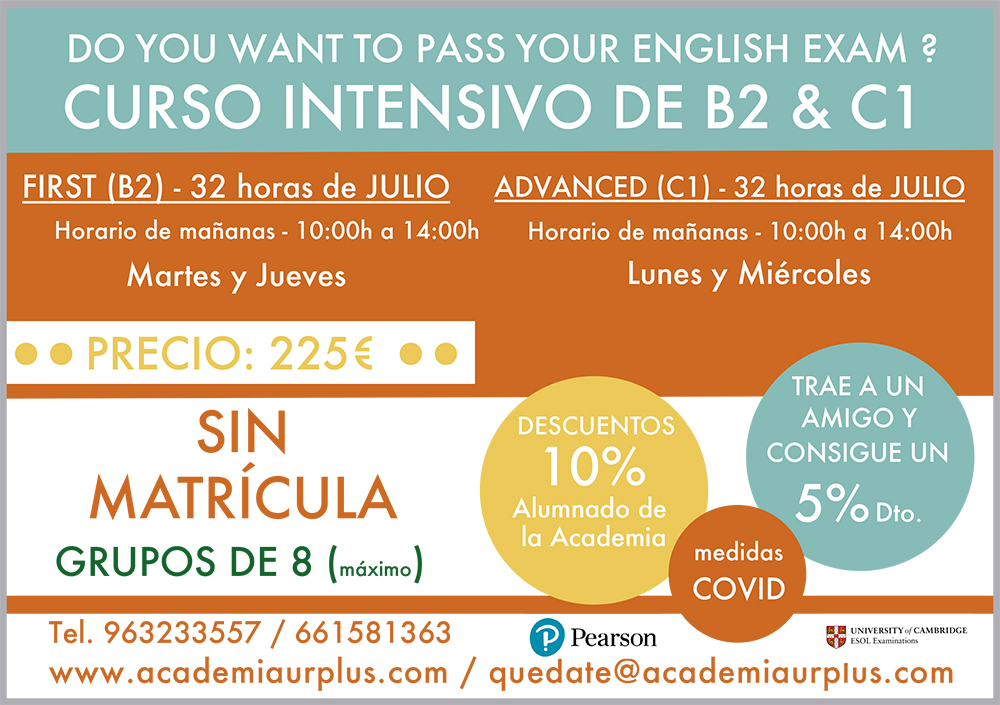 cursos intensivos de inglés Valencia