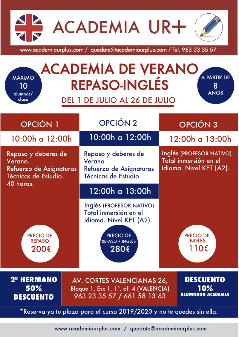 Cursos de verano niños