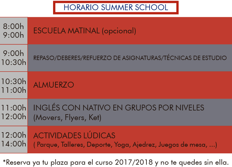 Cursos verano niños